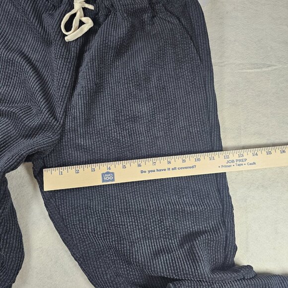 NEW Forever21 Black Woven Corduroy Women's Ankle Pants - Size Large - Picture 7 of 8